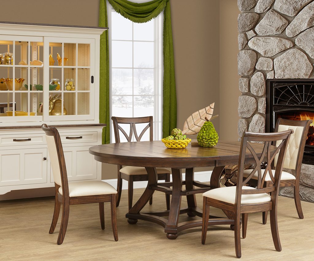 Amish handcrafted dining room furniture from the Marshfield collection