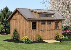 10x14 Manor Delight backyard shed with board and batten siding