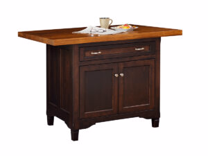 Lexington Island w/ 1 Drawer and 2 Doors & Plank Top