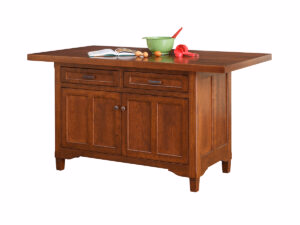 Lexington Island w/ 2 Drawers and 2 Doors & Plank Top