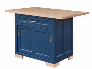 Hudson Island w/ 1 Drawer and 2 Sliding Doors & Plank Top