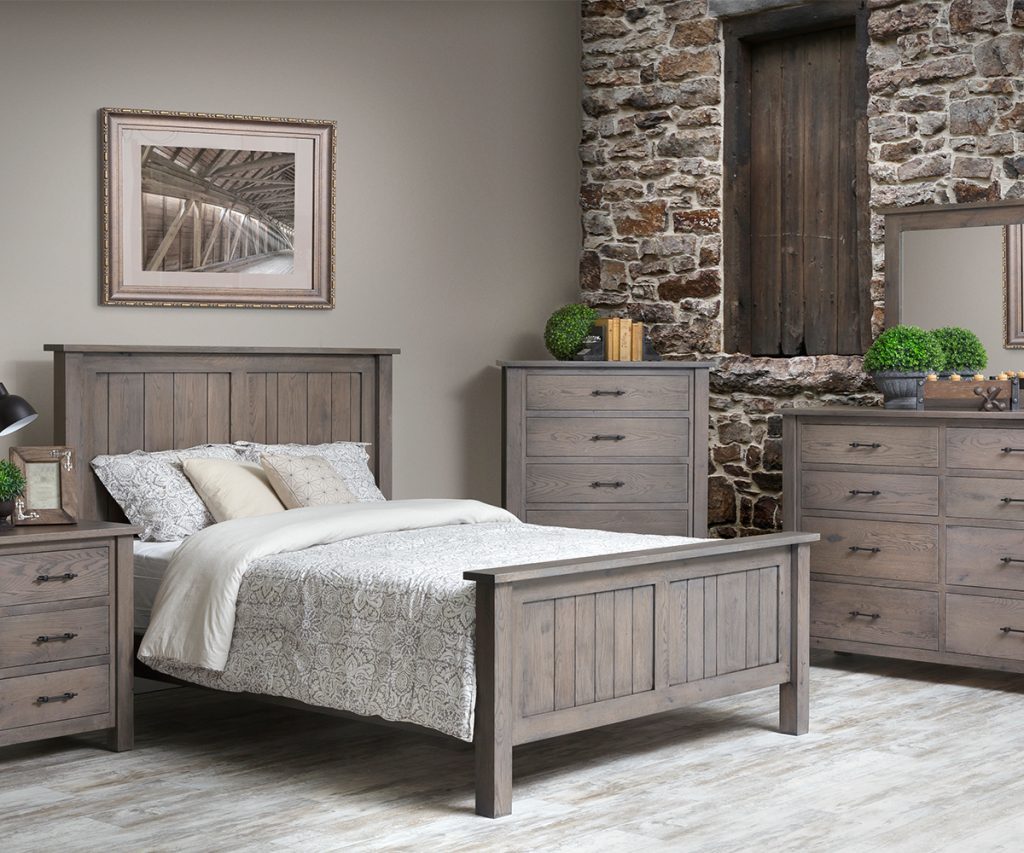 Heirloom Mission Amish crafted hardwood bedroom set