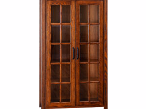 Eshton 5 Foot Bookcase with Glass Doors