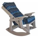 Amish crafted poly outdoor furniture - Caribbean Comfort Rocker Recliner