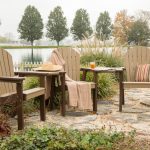 poly garden chair and conversation table