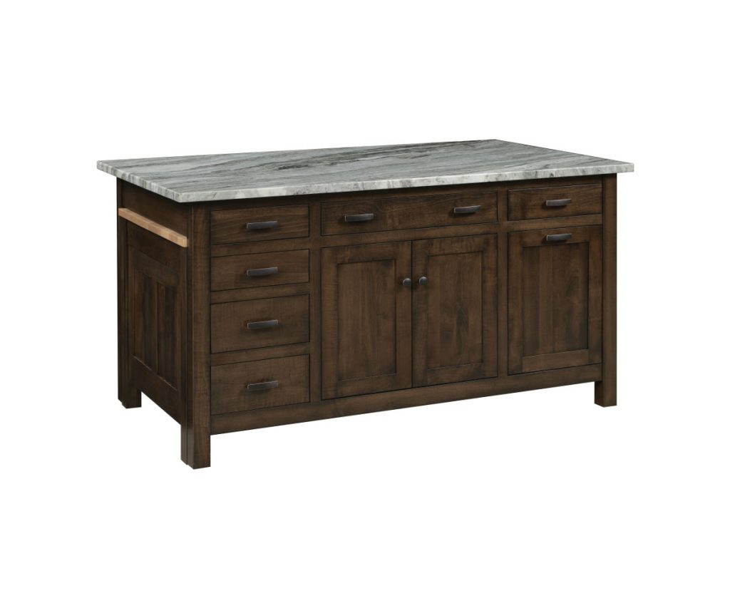 Brookline Island Base - 62.75"W x 34.50"H x 24.50"D
