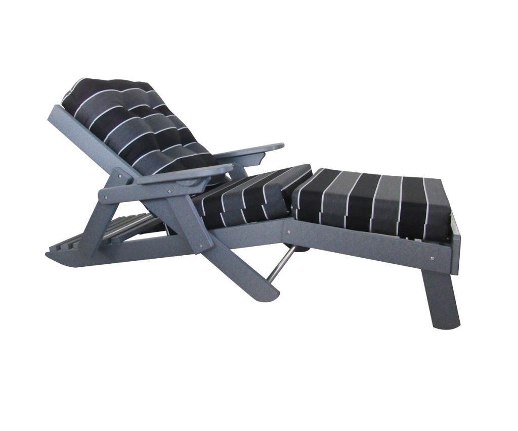 Amish crafted poly outdoor furniture - Folding Chaise Lounge