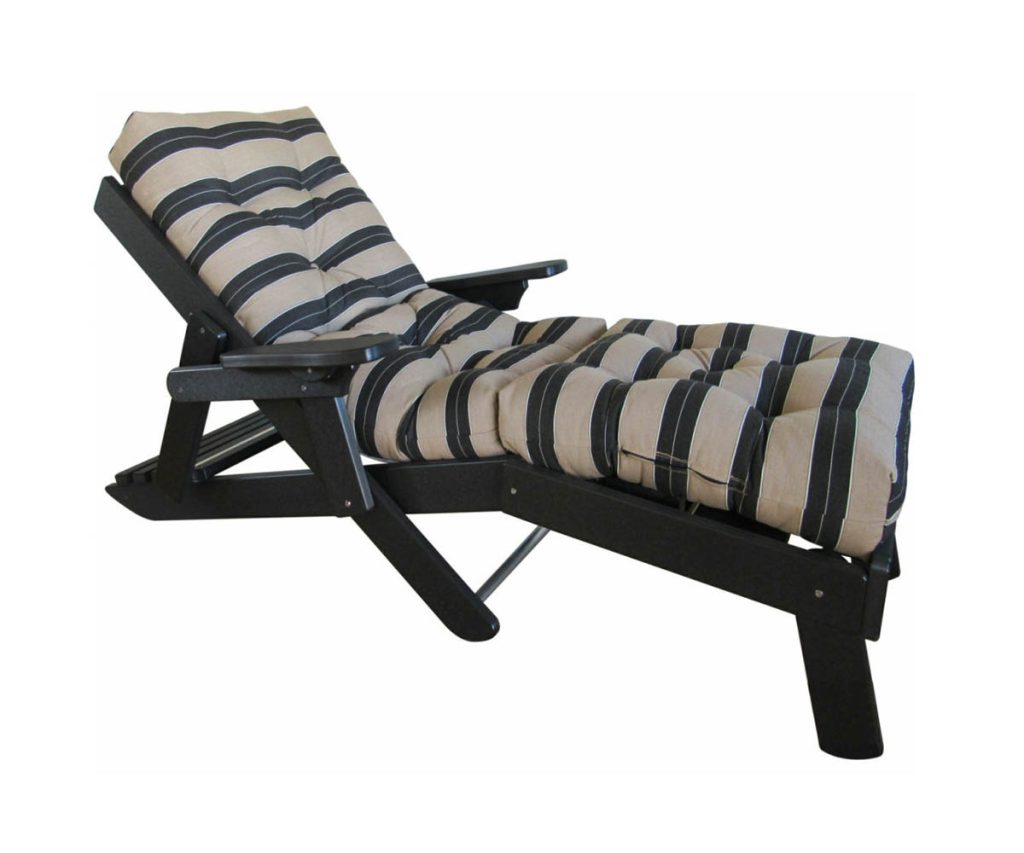 Amish crafted poly outdoor furniture - Siesta Folding Chaise Lounge