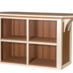 Amish crafted poly outdoor furniture - 2-tone Bar Island