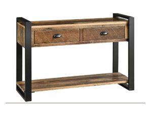 Sheffield barnwood console table, 2 drawer