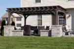 12x16+Elegant+Wood+Pergola+w+Lattice+and+Stone+Pillars+Large