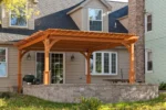 16x16+Wood+Pergola+w+Lattice+&+Post+Skirts+Large