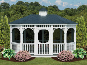 Classic oval gazebo 10' x 16'