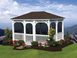 Classic rectangle gazebo