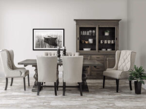 Amish handcrafted dining room furniture from the Alana collection.