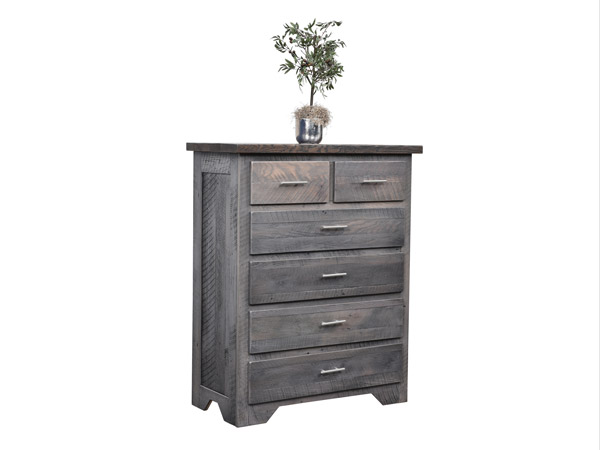 Amish handcrafted chest of drawers in dark finish