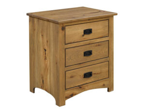 Mission 3 Drawer Nightstand