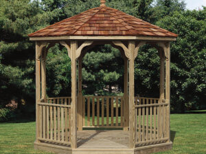 10ft octagon wood gazebo