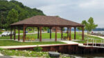 30x44-Large-Wood-Pavilion-Superior-Posts-Canyon-Brown-Stain-Autumn-Brown-Shingles