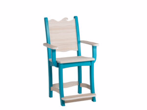 Wave Counter Chair w/ Arms