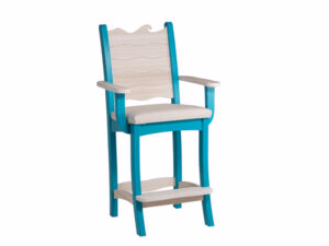 Wave Cushion Bar Chair w/ Arms