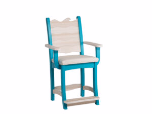 Wave Cushion Counter Chair w/ Arms