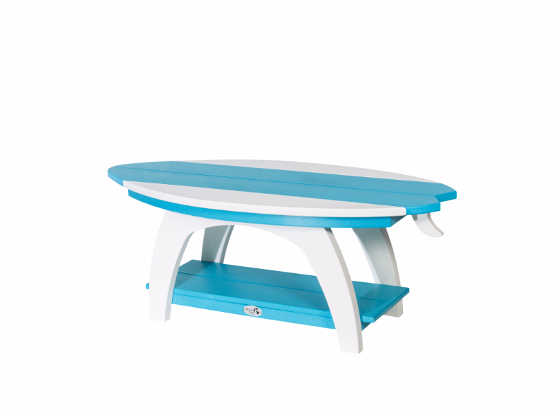Beaver Dam - Surf-Aira Coffee Table in blue and white