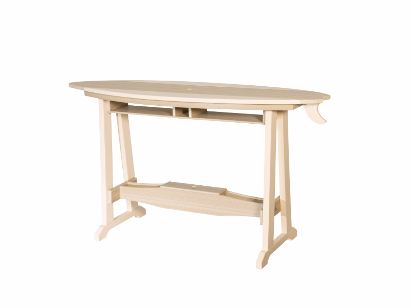 Beaver Dam - Surf-Aira Counter Table in white and tan