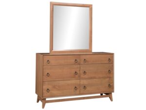 Allentown Dresser w/ Mirror - AL-4054 Dresser 57.25"W x 37"H x 20"DnMI-4030 Mirror 40"H x 36"W