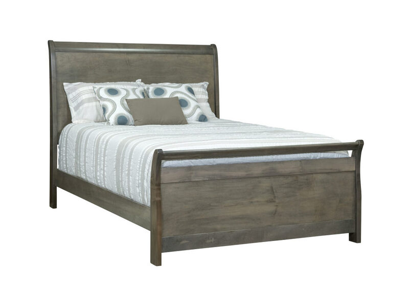 Avenue Sleigh Queen Bed - 64"W x 93"LnHeadboard 58"H Footboard 30"H