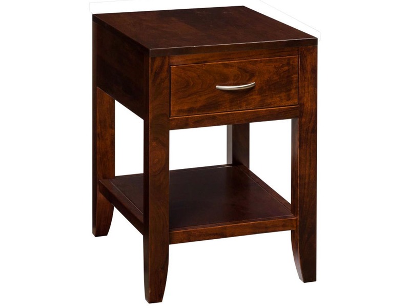 Barrington End Table w/ Shelf - 19.25"W x 24"H x 24"D