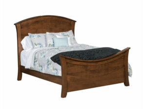 Rainbow Panel Queen Bed - 70.25"W x 87" LnHeadboard 57.25"H Footboard 30.25"H