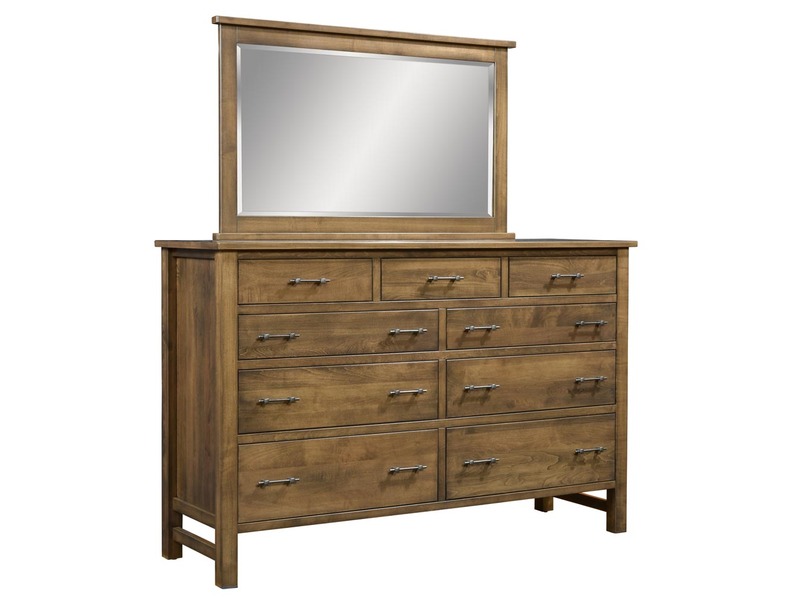 Cabin Creek Dresser w/ Mirror - CA-558 Dresser 69.25"W x 45.25"H x 21.25"DnMI-1733 Mirror 32"H x 52"W