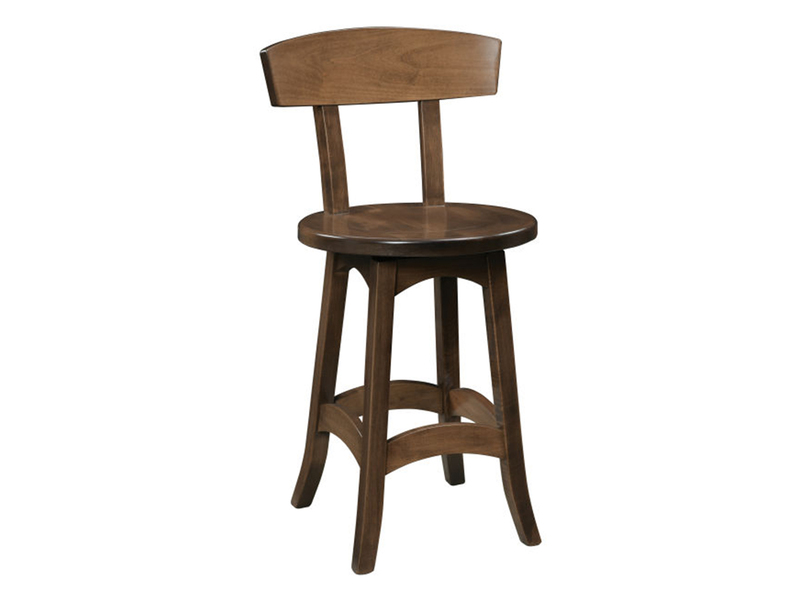 Cordova Swivel Stool w/ Back - 18"Round x 36"H