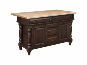 Roseburg Island Base w/ Optional Slideout Wastebasket - 62"W x 34.50"H x 24.50"D