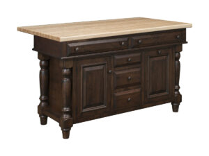 Roseburg Island Base w/ Optional Slideout Wastebasket - 62"W x 34.50"H x 24.50"D