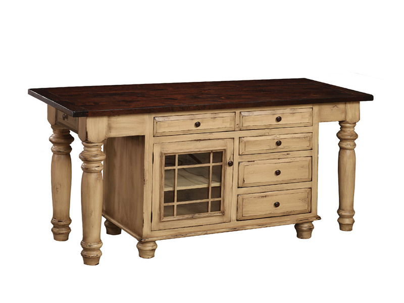 Constance Bay Island Base - 75"W x 34.50"H x 30"D