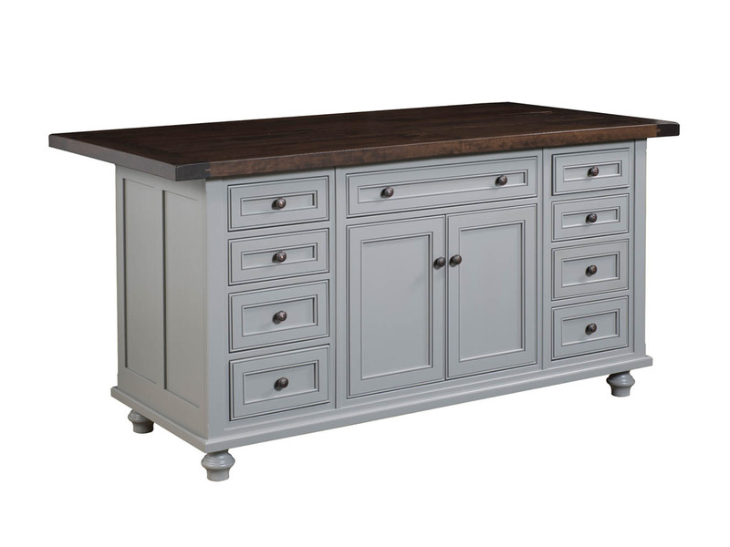 Oceanside Island Base - 63.25"W x 34.50"H x 24.50"D