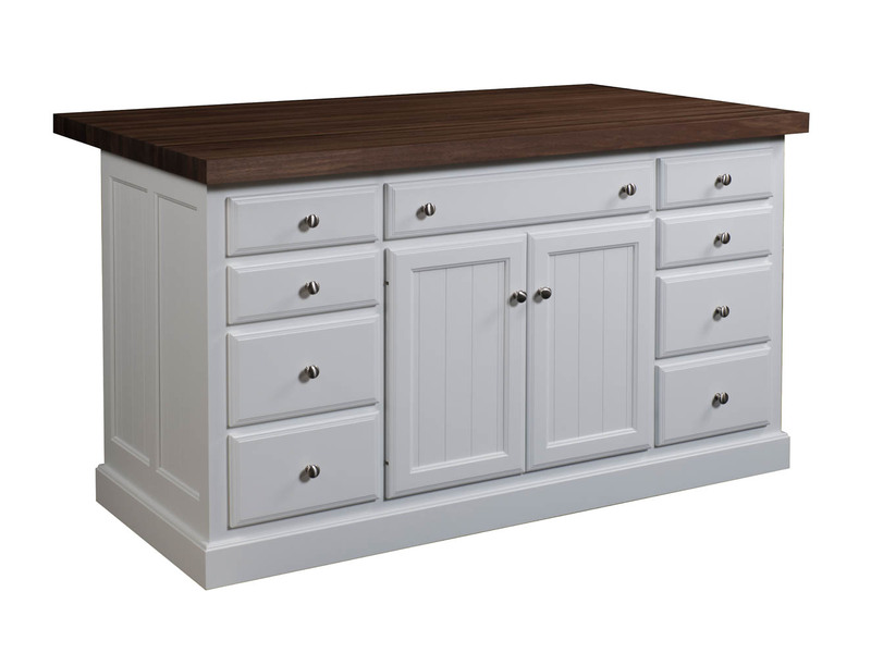 Jefferson City Traditional Island Base - 62"W x 34.50"H x 24"D