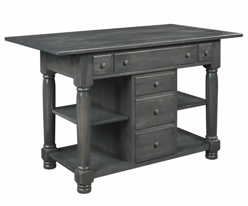 Turned Leg Island Base - 49"W x 34.50"H x 24.50"D