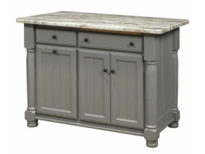 Jefferson City Turned Leg Island Base w/ Optional Slideout Wastebasket - 49"W x 34.50"H x 24.50"D
