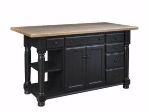 Jefferson City Turned Leg Island Base - 62"W x 34.50"H x 24.50"D