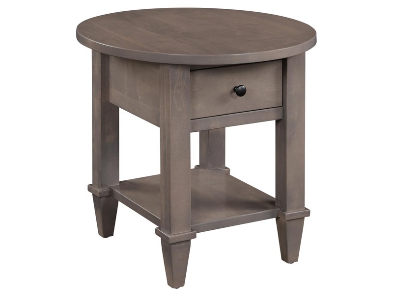 Jamestown Oval End Table - 24"W x 24"H x 27"D