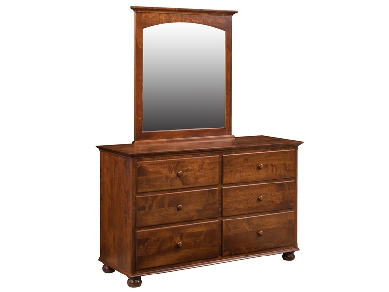 Luellen Dresser w/ Mirror - LE-330 Dresser 57.25"W x 36"H x 21"DnMI-2130 Mirror 40"H x 36"W