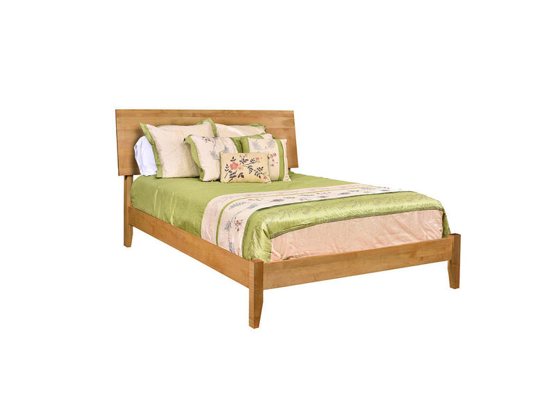 Lew Modern Queen Bed - 69"W x 86.25"LnHeadboard 46"H Footboard 14.75"H