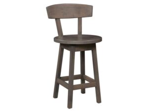 Lamont Swivel Stool w/ Back - 18"Round x 36"H