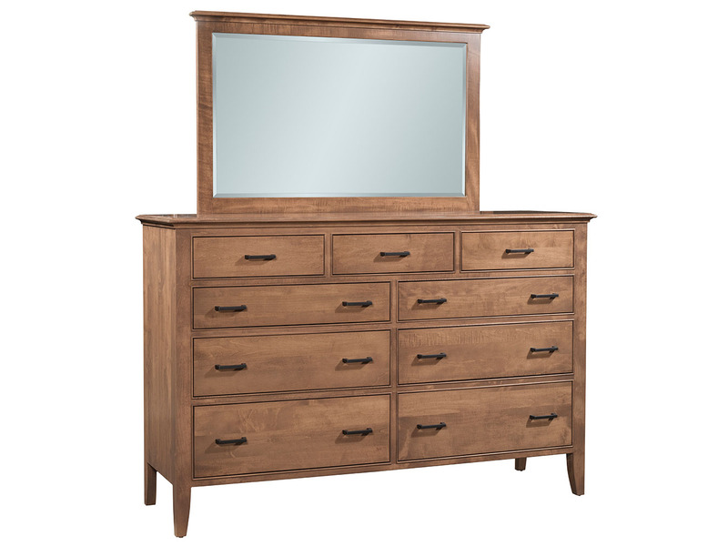Monticello Dresser w/ Mirror - MO-1458 Dresser 70.25"W x 46"H x 21.75"DnMI-1433 Mirror 32"H x 52"W