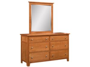 Olde Cottage Dresser w/ Mirror - OD-2754 Dresser 57.75"W x 35.25"H x 21.50"DnMI-2730 Mirror 40"H x 36"W
