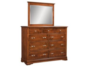 Regency Dresser w/ Mirror - RG-2657 Dresser 59.75"W x 46.50"H x 21.75"DnMI-2632 32"H x 42"W