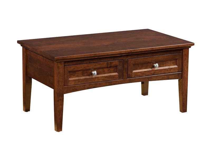 Riverton Coffee Table w/ Drawers - 41.50"W x 19.50"H x 23.50"D